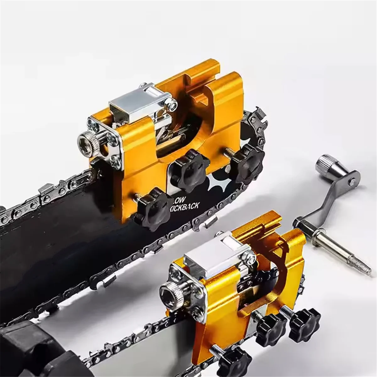 

ABNJ Wood and Garden Sharpening with 3 Grinding Rod Woodworking Chainsaw Sharpener Electric Saws Repair Tools Manual