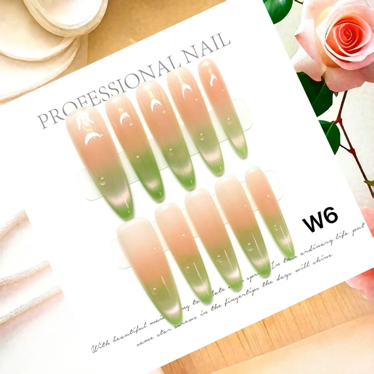 Ongles de luxe faits à la main, pointes de chien minces, Design minimaliste à longue pointe pour toutes les Occasions, avec outils 4 pièces, onglets adhésifs pour ongles, 10 pièces