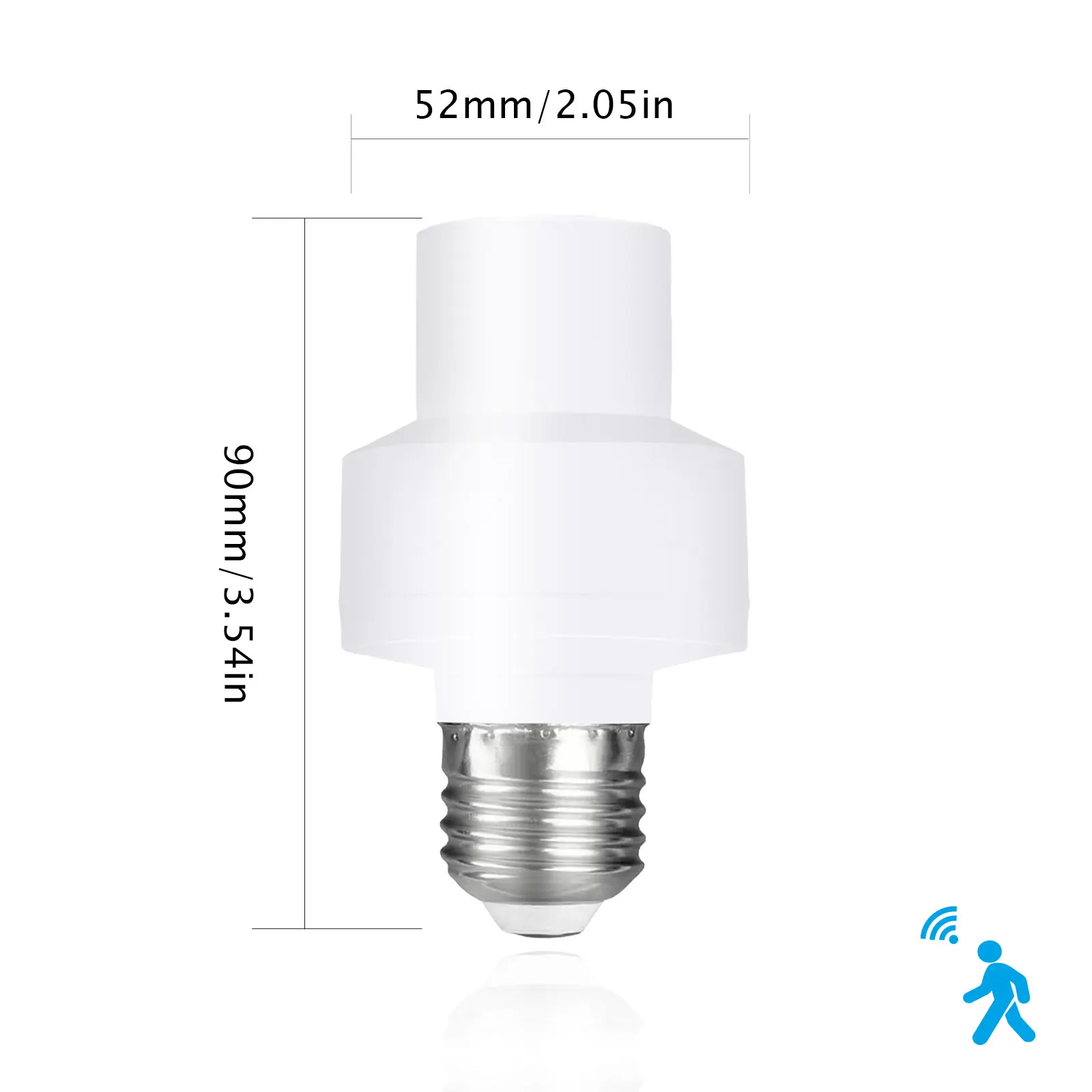 Lampa LD Base Motion Sensor Lampholder Motion Sensor E26/E27 lampa inteligentna żarówka materiał PC 360 indukcyjna do domu wewnątrz na zewnątrz
