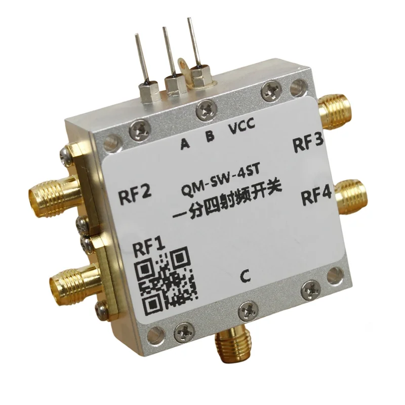 

Luckshopping 0.1-6Ghz RF Switch SP4T RF Switch High Isolation 1/4 Microwave Electronic Switch RF Switch