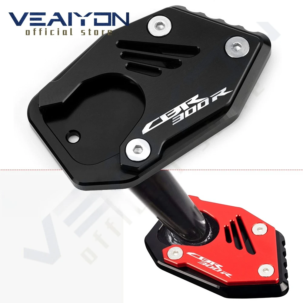 

For CBR300R CBR500R CBR300 R CBR500 R CBR 300R 500R Kickstand Side Stand Extension Enlarger Pad Motorcycle Accessories Aluminum