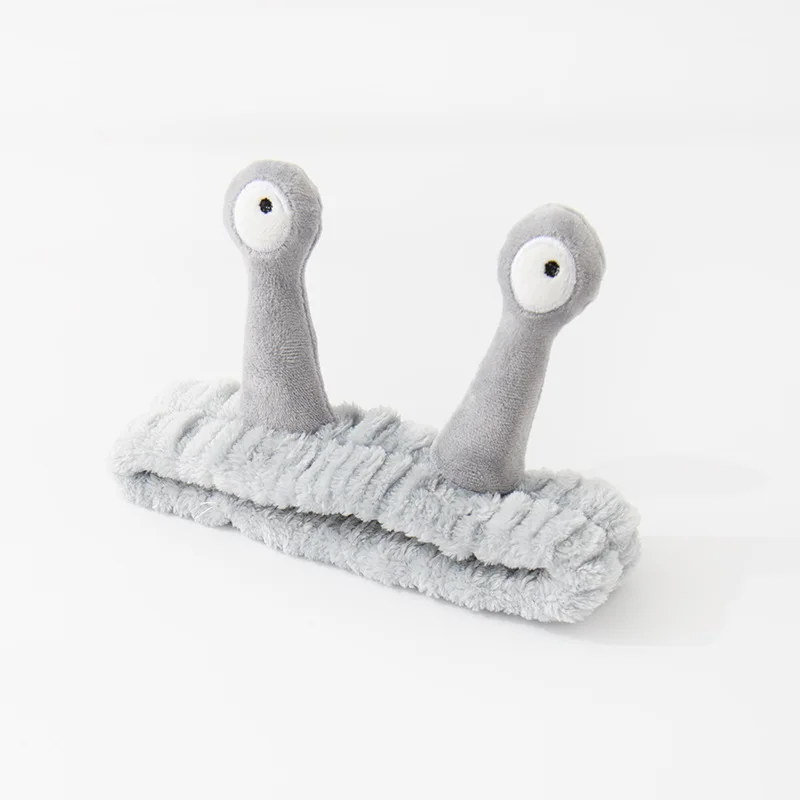 Instagram style cartoon cute snail hair band wash face make-up wacky peluche hair band accessori per capelli tridimensionali