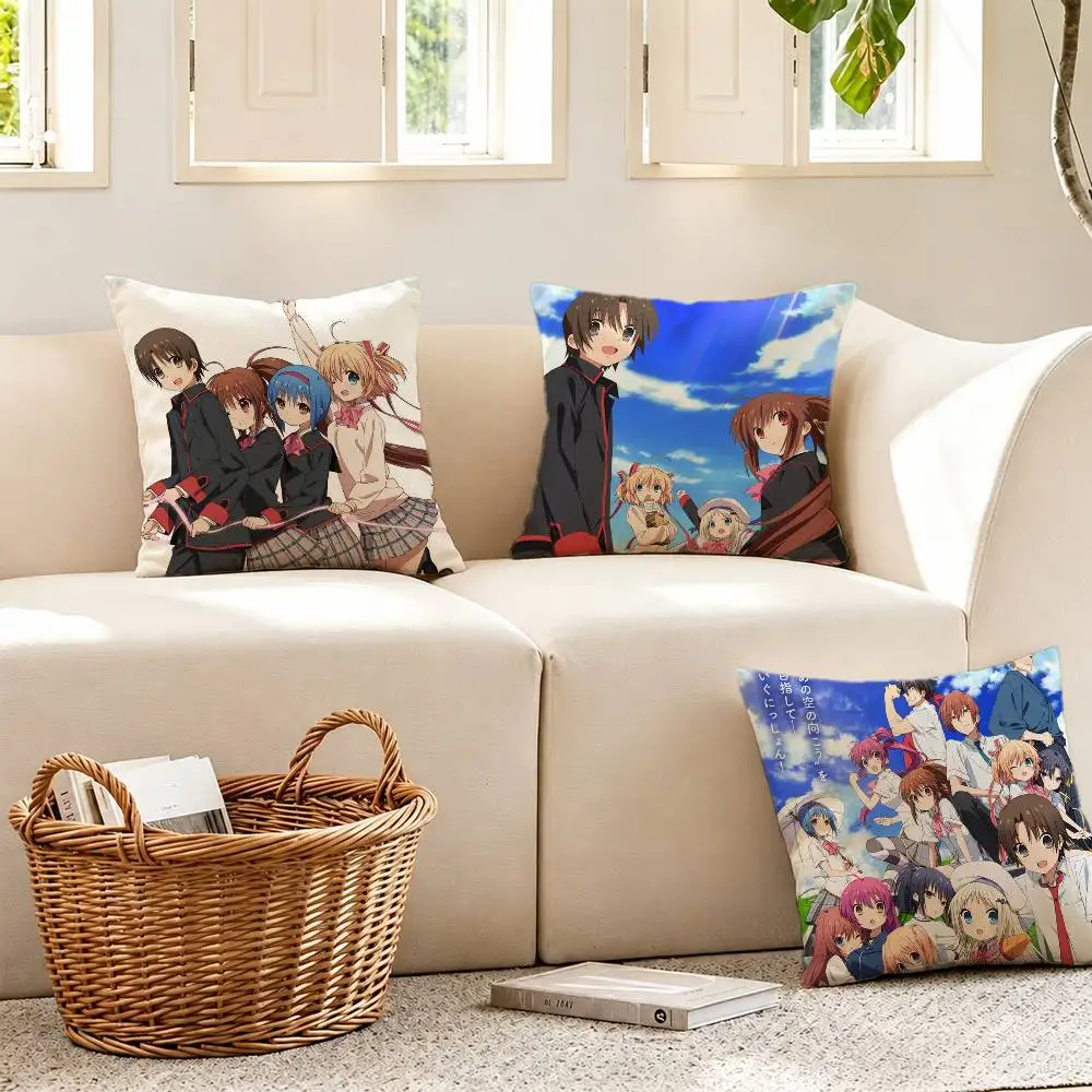 L-Little Busters poster Pillow Case for Sofa Living Room Home office Decor Protective Cover