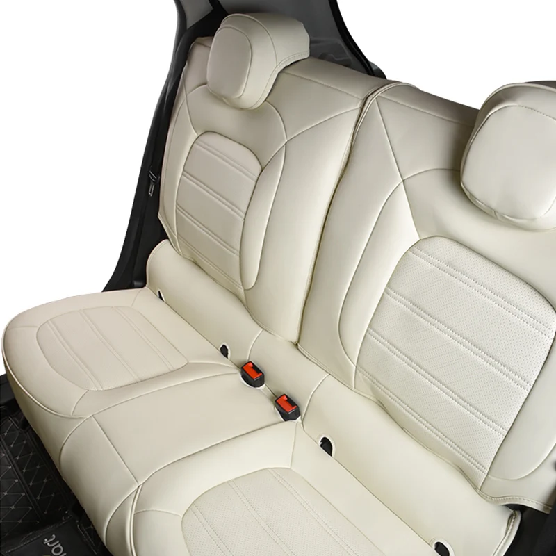 Custom Car Seat Covers for Smart 453 Forfour Automobiles Leather Full Set Car Seat Protector Cushion Mat Car Interior Accessory
