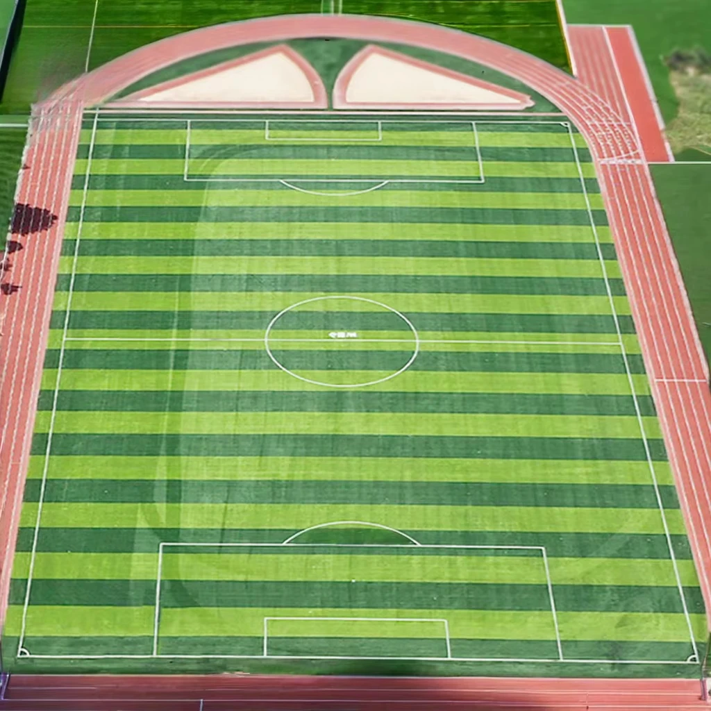 50mm Eco-Friendly Artificial Grass Durable PP and PE Material for Football Field Simulation