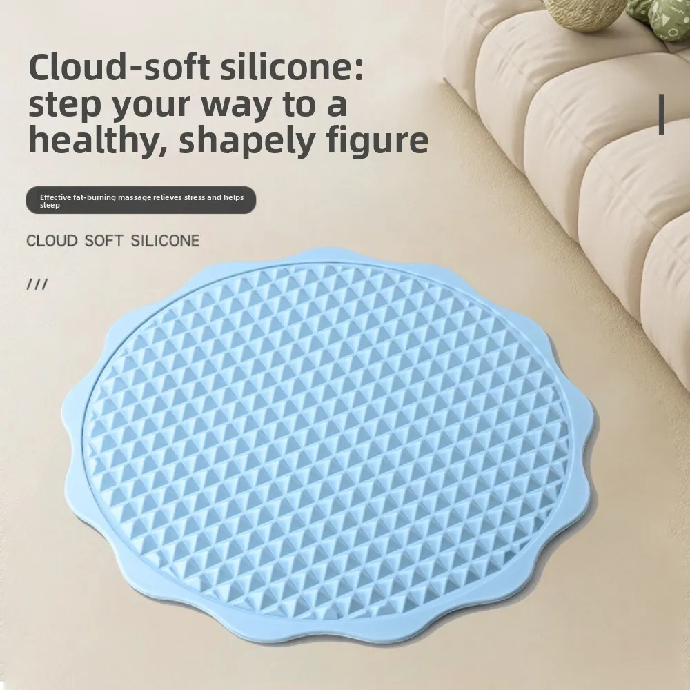 

Двусторонний силиконовый коврик для акупрессуры, нескользящий массажный коврик для стоп для рефлексотерапии, тренировок в помещении, бега и развития равновесия