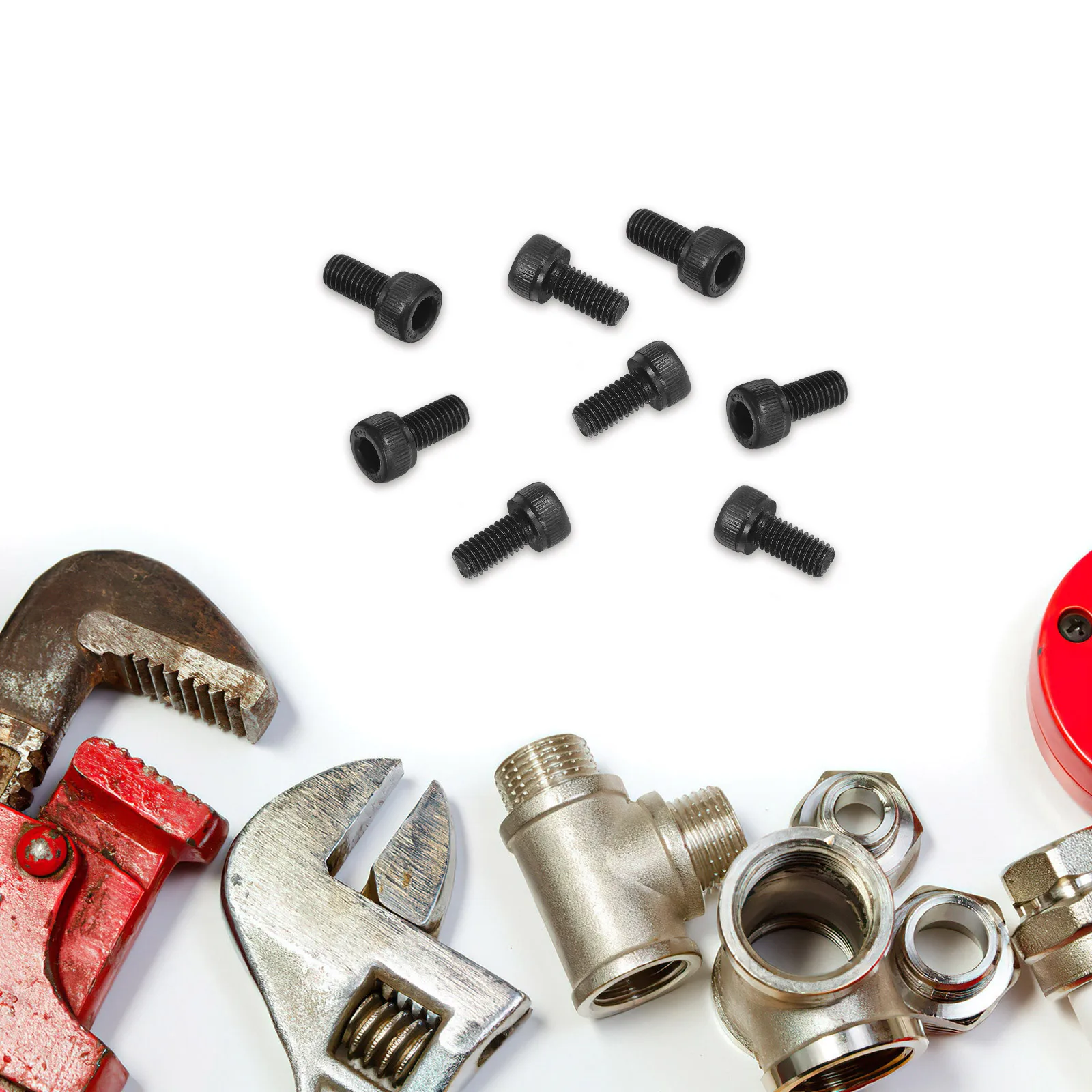 

50Pcs Inner Hex Socket Cap Screws High Strength Carbon Steel M5x10 for Office Chair Repair Bolt Kit Hardware Set