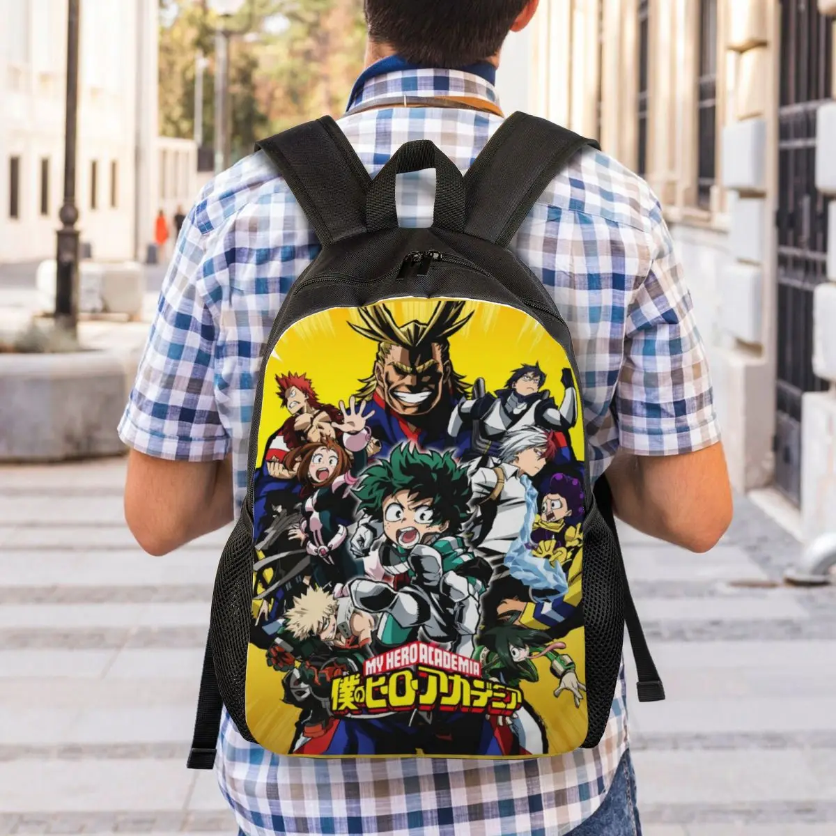 Zaino Boku No Hero Academia personalizzato per uomo e donna, bookbag di base per borse Manga anime per la scuola universitaria