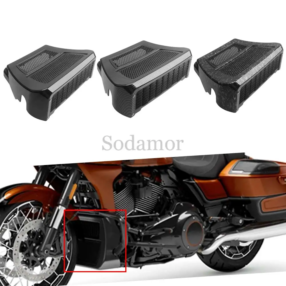 الجبهة هدية المفسدين السفلي المبرد غطاء الذقن ل هارلي الطريق شارع الإنزلاق CVO FLHXSE FLTRXSE FLTRX 2023-2025 دراجة نارية #1