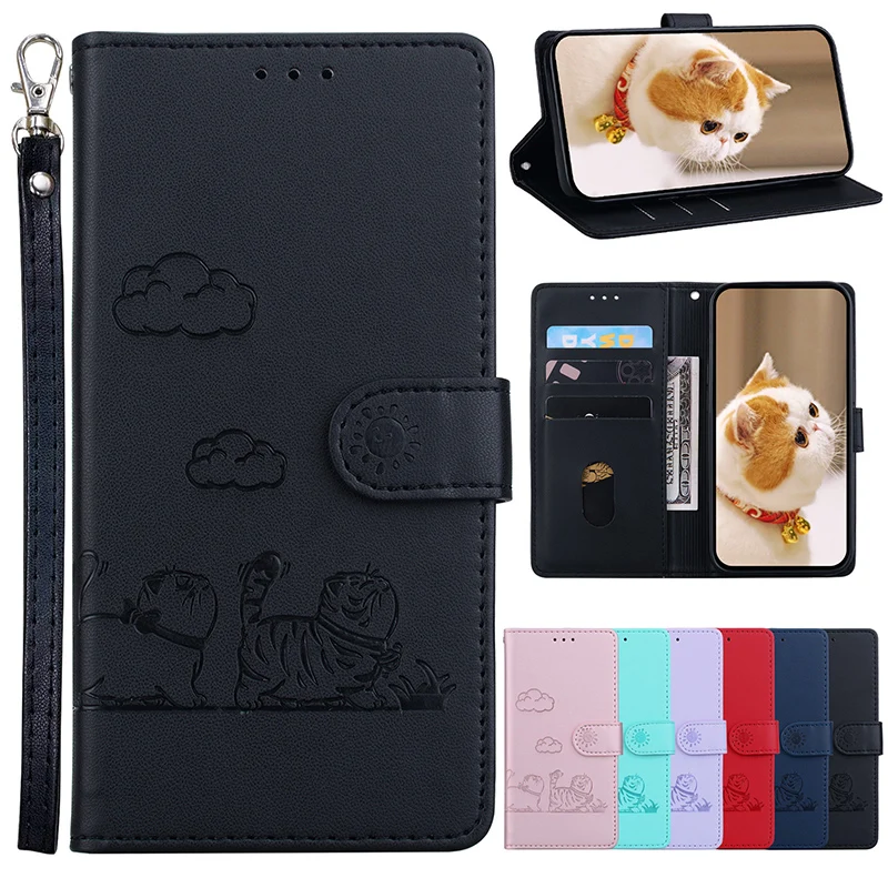 

Кожаный чехол-кошелек для Tecno Camon 12 15 16 17P 18P 18i 17 18 Pro 18 Premier Flip Anti-Fall Phone Cover