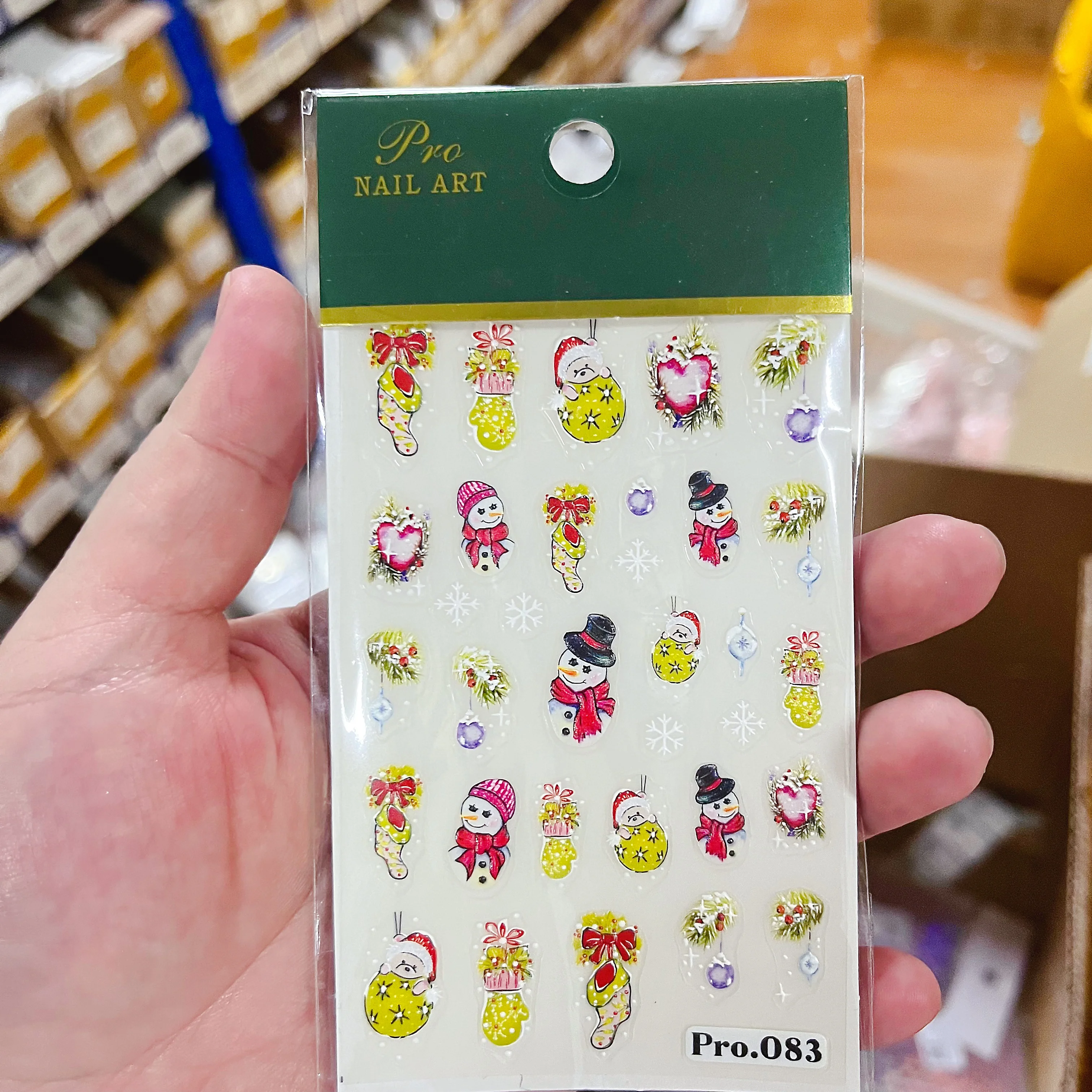 1 Uds. De pegatinas para uñas de muñeco de nieve y hombre de jengibre de alce, suministros para uñas de Papá Noel de dibujos animados, calcomanías navideñas para uñas, accesorios para uñas DlY