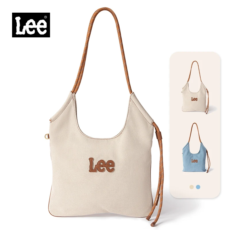 

LEE Adjustable Shoulder Strap Women Denim Tote Bag Simple Utility Large Capacity Handbags Designer Shopping Swing Shoulder Bag