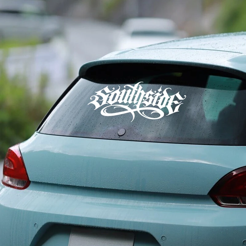 Southside High-Quality Waterproof Car Decal Unique Font Personalized Auto Sticker for Vehicle Decoration