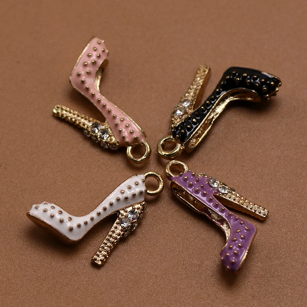 

10Pcs Alloy High Heel Pendants for Jewelry Making DIY Necklace Bracelet Earrings Keychain Charm Fashion Metal Pendants Set