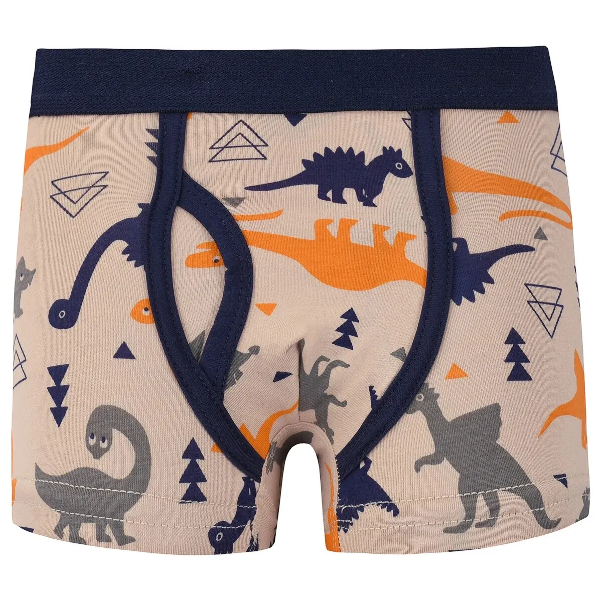 3pcs Toddler Kid Boys Underwear Soft Breathable Cartoon Dinosaur Fire Truck Pattern Comfy Boxers Briefs - Kids Fashion