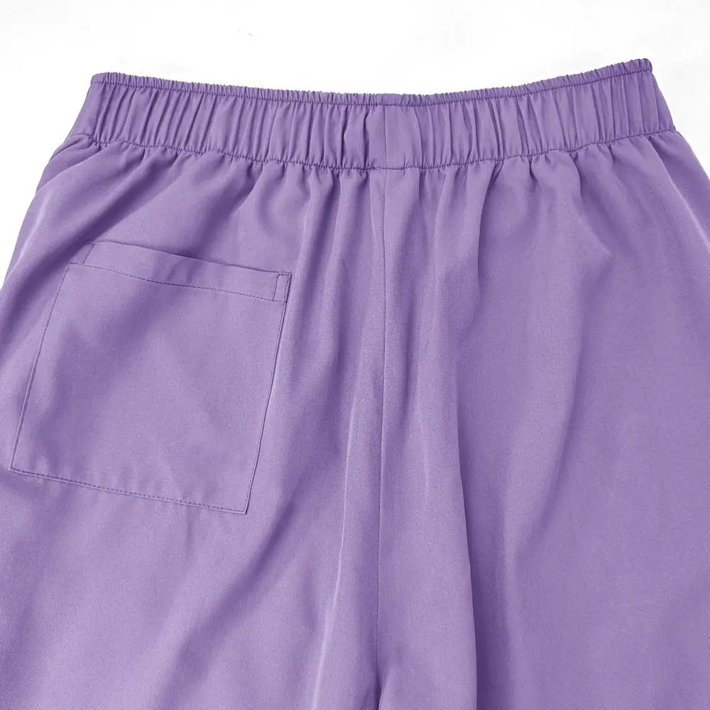 Soft Pink Clinical Uniform Healthcare Scrub Top & Pants Woman Pharmacy Workwear with Pockets Work Clothes