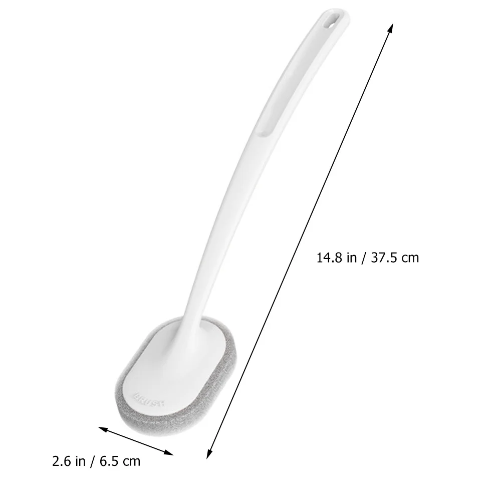 

4Pcs Cleaning Brushes Scouring Pad Durable Long Handle Bathroom Toilet Floor Bathtub Hanging Scrubber Removable Head