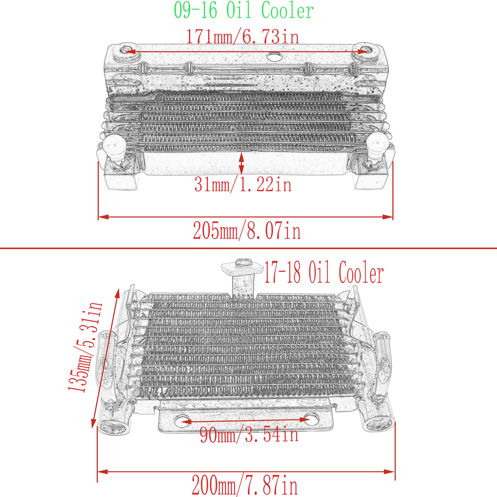 Motorcycle Oil Cooler Cover Water Tank Radiator For Harley Touring Road Street Electra Glide Road King FLHRXS FLHX FLTRXS 09-18