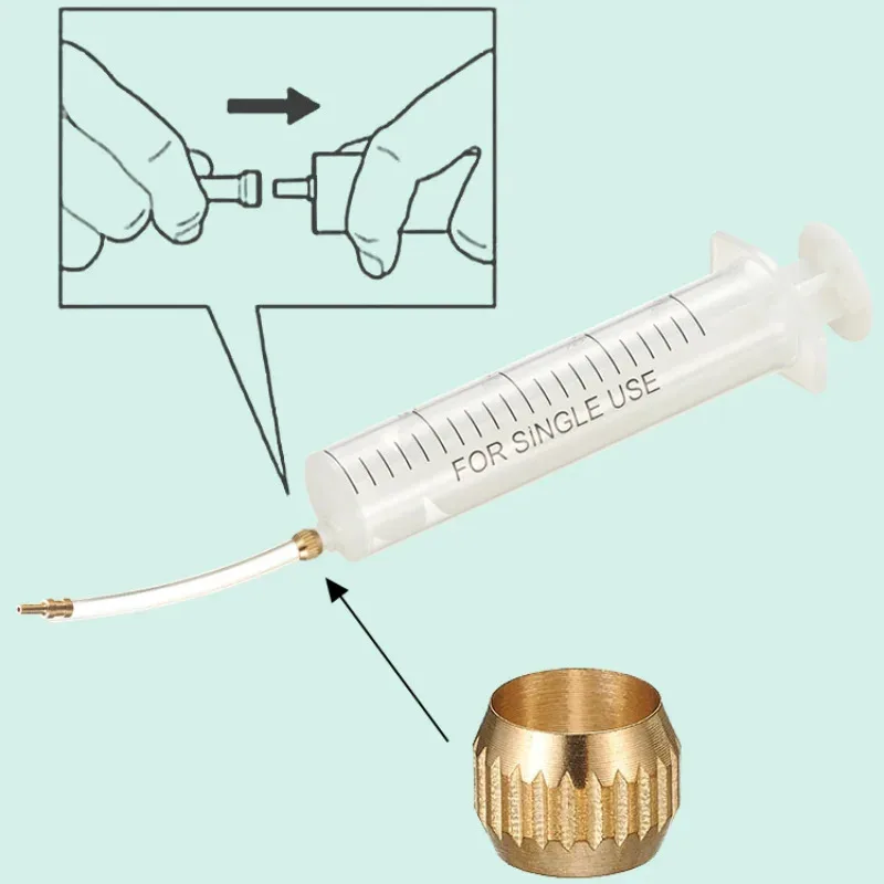 60ml Mineral Oil Bicycle Brake System Bleed Kit Tools MTB Brake Fluid Change Hydraulic Kits for SHIMANO TEKTRO Avid Series image 5