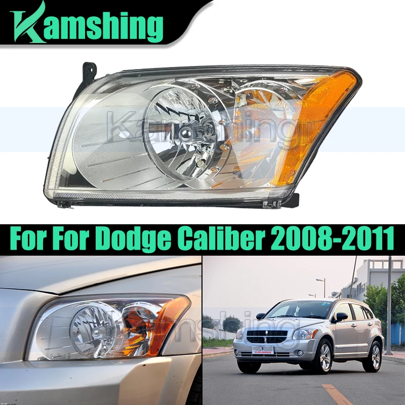 

Car Manual Front Bumper Headlight For Dodge Caliber 2008-2011 Front Head Light Headlamp Head Lamp