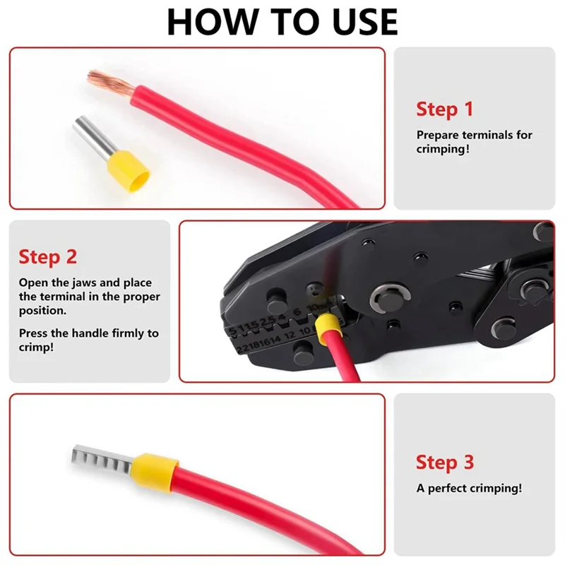 

A21Q -Crimping Pliers Clamp Tools Cap/Coaxial Cable Terminals Kit 9Inch 40J Multi Functional Carbon Steel Hand Tool