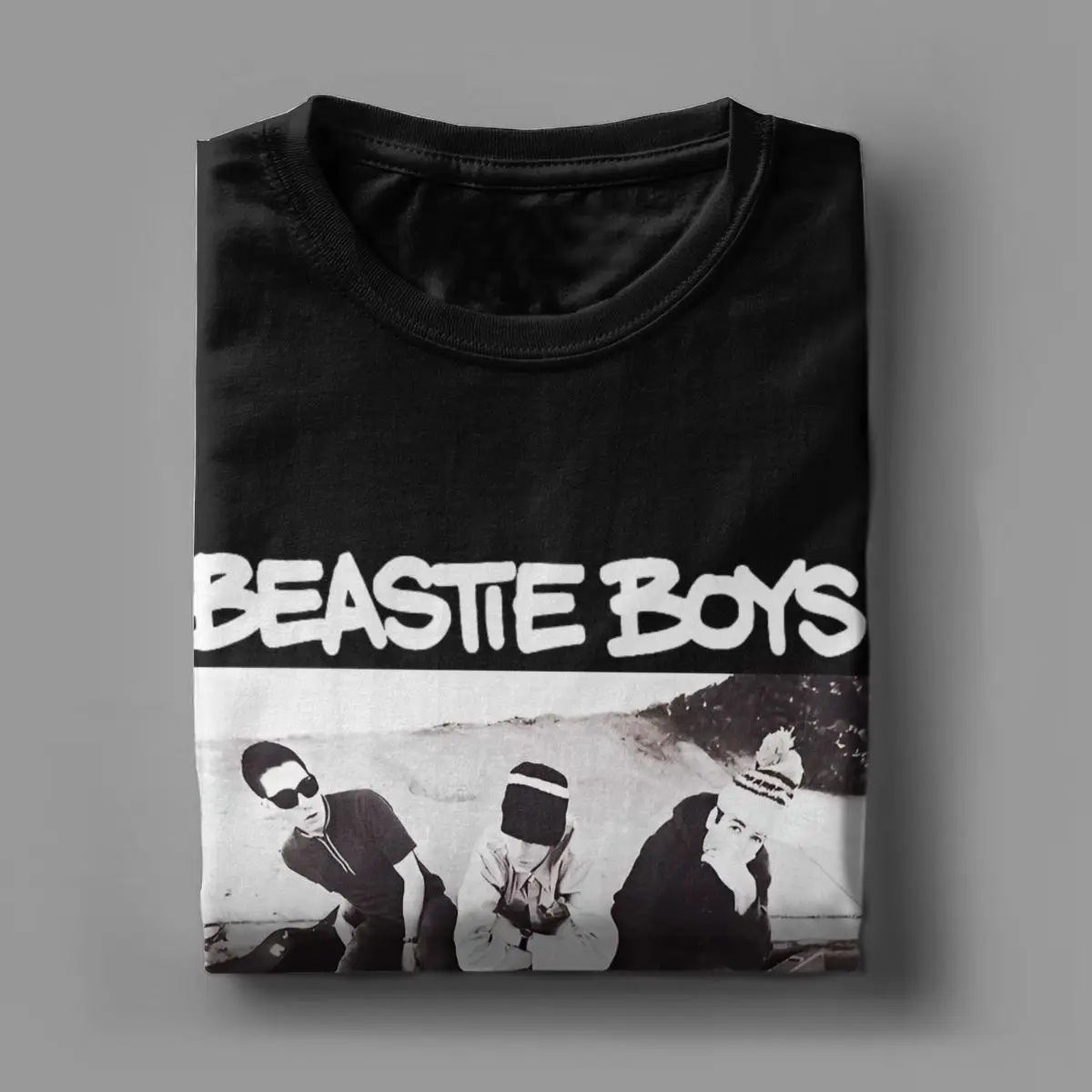 Men T-Shirts Beastie Boys Leisure Pure Cotton Tees Short Sleeve T Shirt O Neck Clothing 4XL 5XL 6XL