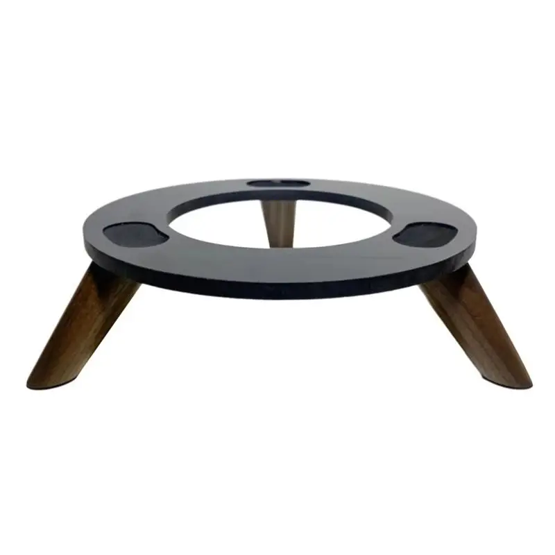 AED6-Solid Base de madera gruesa antideslizante soporte de Audio de escritorio de madera maciza absorbente de golpes para Kardon Aura Studio