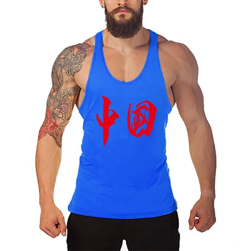 Men's Quick Dry Workout Tank Top Sleeveless Running Vests Athletic Gym Singlet Moisture Wicking Bodybuilding Fitness Shirt