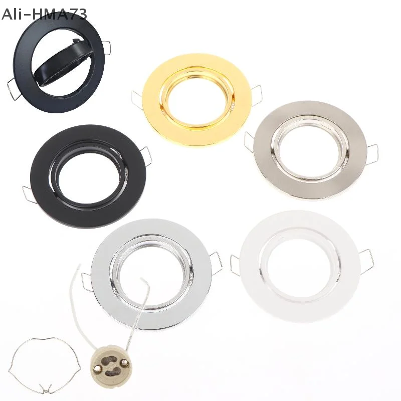 

HMA73-1 Set Round Fixture Downlight Led Holders Cutout For Bulb Holder Recessed LED Spot Light MR16 GU10 LED Downlights Frame