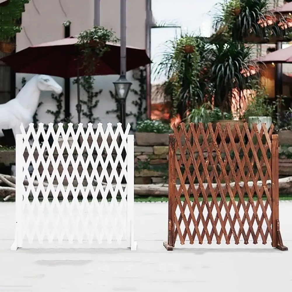 

Расширяемый деревянный решеточный забор для домашних животных и растений, карбонизированный, 160x70 см