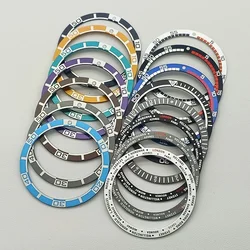 38x31.5mm Flat Aluminum Watch Bezel Insert Fit For Seiko SKX007 SKX009 SRPD NH35 NH36 Watch Case Bezel Insert Ring Part Gifts