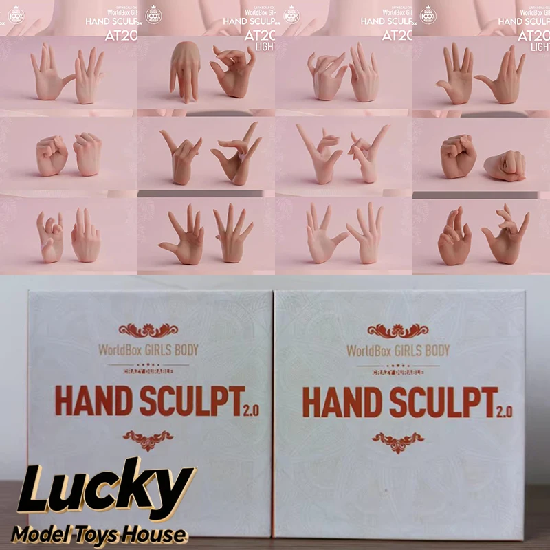 

Worldbox AT209 1/6 Girl Soldier Replaceable Hand Sculpt Model Toys Scene Accessory For 12" AT201/202/203/206/210 Soldier Body