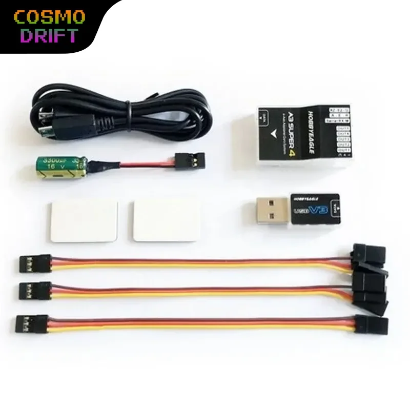 HobbyEagle A3 Super 4 3 Axis Gyroscope Flight Controller Stabilizer For Fixed Wing Ducted Fan Jet Pusher Prop Rc Airplane