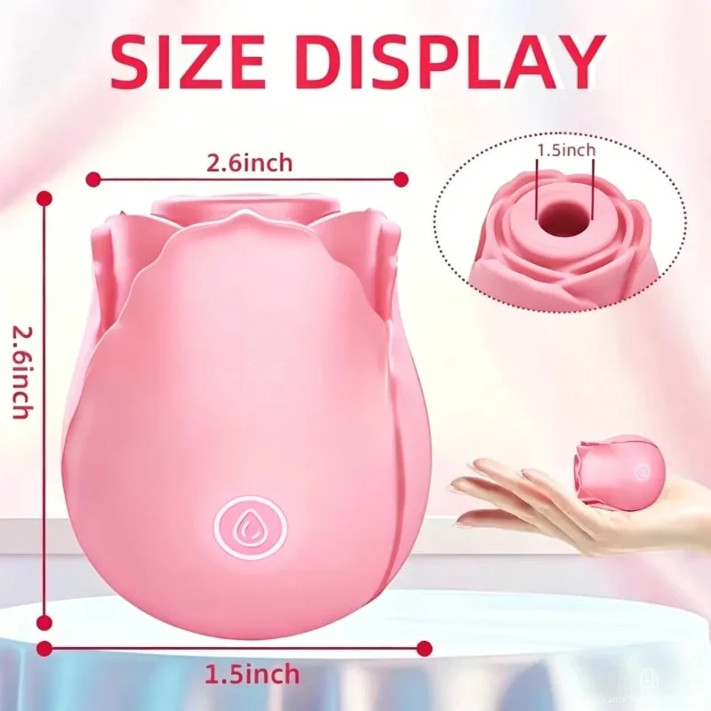 Powerful Clitoral Sucking Dildo Vibrator Female Rose Clitoris Nipple Stimulator G Spot Vagina Massager Adult Sex Toys for Women - Image 4