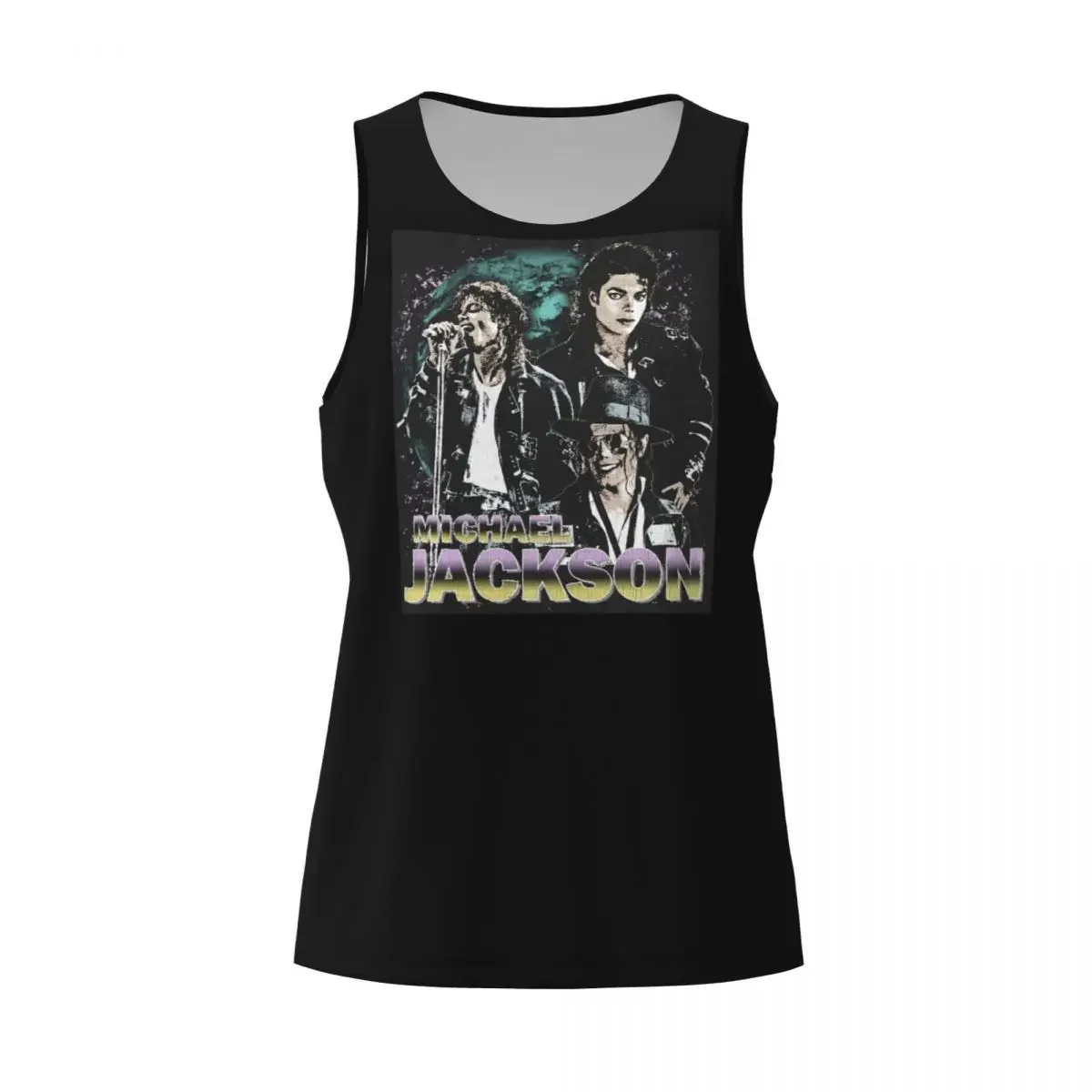 Quick Dry Michael Jackson Gym Tank Muscle Sleeveless Shirt Bodybuilding Breathable Vest