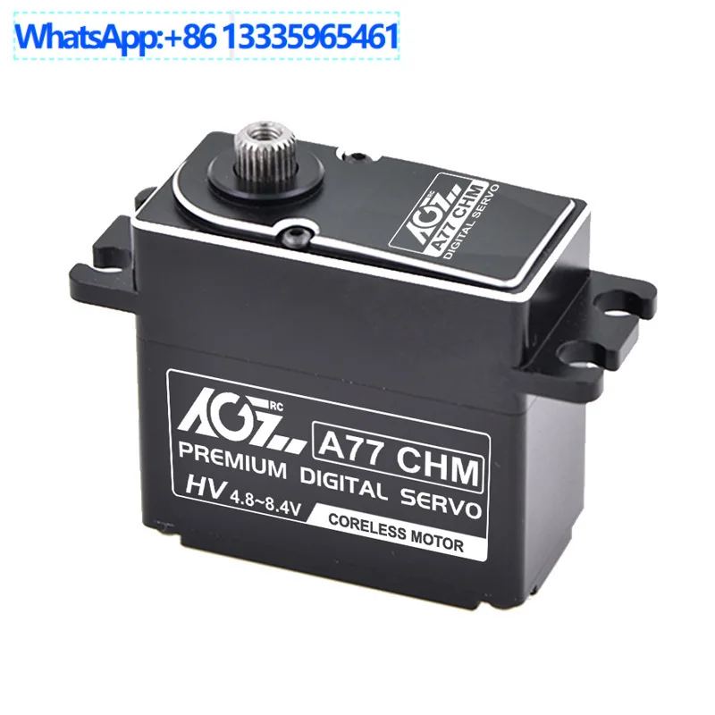 A77CHM High Torque 20KG High Pressure High Speed 0.068s Drift Car Marine Digital Steering Gear