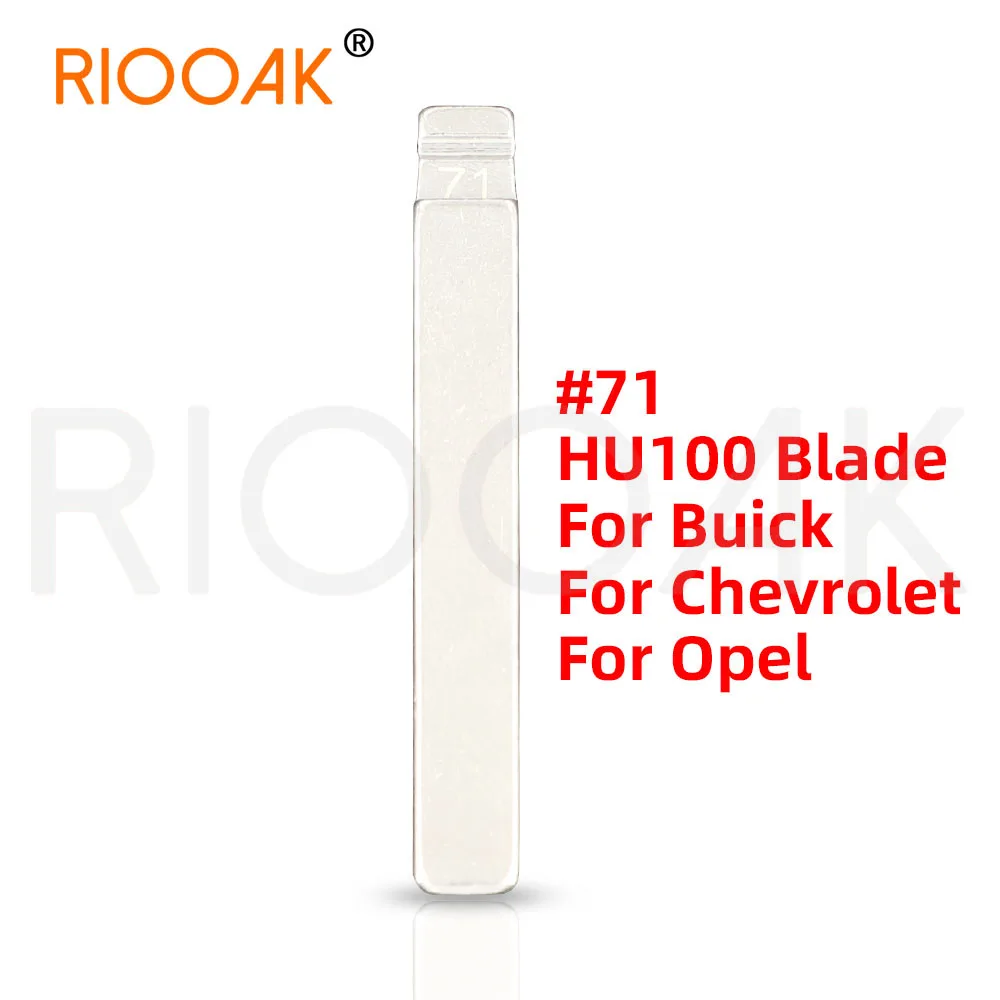 

10pcs 71# HU100 HU100FH Metal Uncut Blank Flip Remote Key Blade For Opel, Chevrolet,Buick for keydiy KD xhorse VVDI JMD