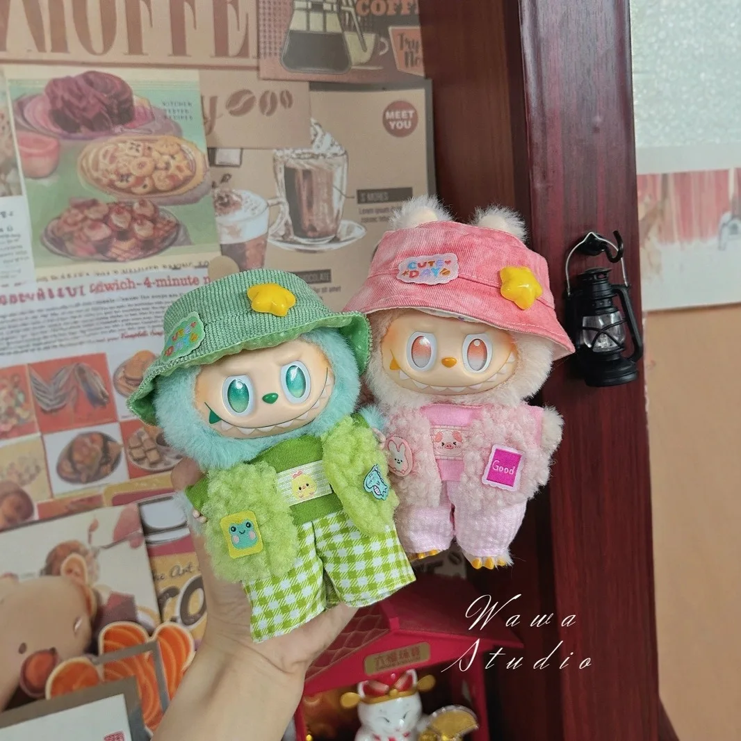 

For Labubu 3.0 Big into Energy Series Clothes Labubu Green Summer Package Doll Accessories