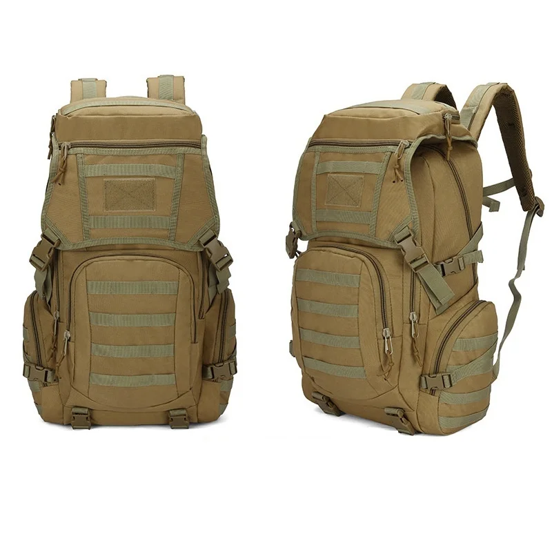 

50L Tactical Backpack Outdoor Sport Hiking Rucksack 3P Molle Daypack Camping Hunting Fishing Climbing Bags Waterproof Travel Bag