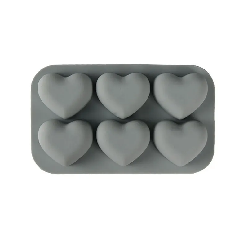 6-Panel Chocolate Pastry Mold Kitchen Baking Accessories Tool Holiday Heart-Shaped Candy Silicone Molds For Family Gathering image 4