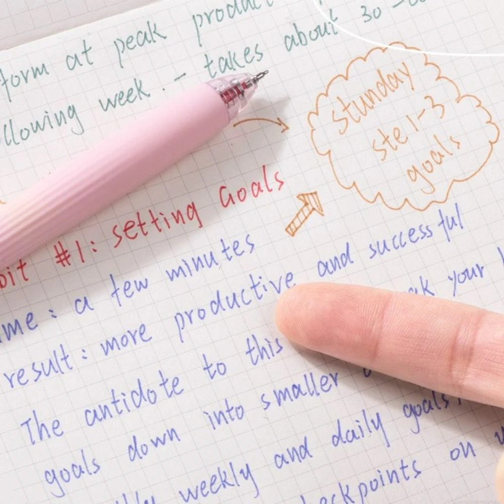 

5PCS 0.5mm Nib Colored Ink Pen Refills Efficient Writing Morandi Color Pen Cores Pen Rods Drawing Gel Pen Refills Student