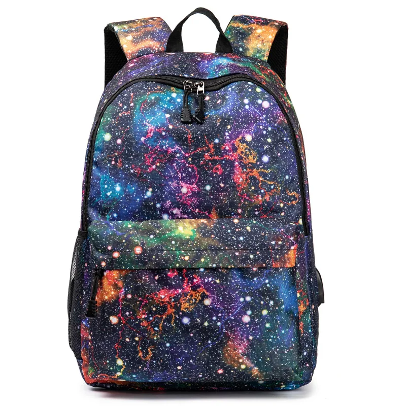 Teenagers Boys Girls Large Capacity Travel Backpack Men Women Casual School Backpacks Children USB Charging Canvas School Bags