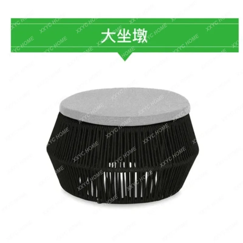 

Уличный плетеный вазон из ротанга, очень большая декоративная напольная ваза-украшение, садовый табурет для двора