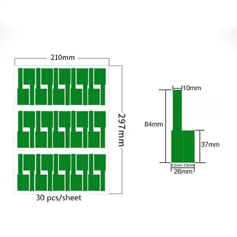 Cable Labels Tags for Cable Management Colorful Waterproof Cord Labels Tags for Wire Labels Self Adhesive Tear Resistant