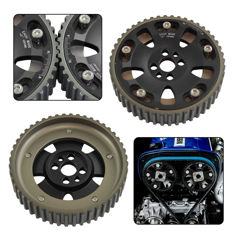 

Комплект шкивов для CAM GEARS для N * ISSAN SKYLINE RB20 RB25 RB26 R32 R33 R34 2 шт.