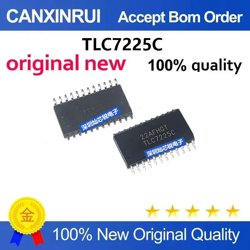 (5-100pieces)Brand new original TLC7225C TLC7225CDWR SMD SOP24 Analog-to-Digital Converter Integrated Circuit
