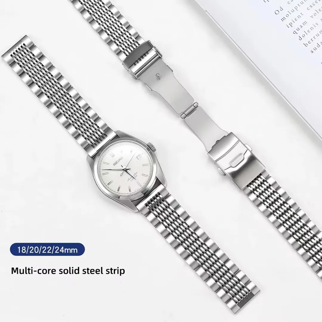 

Для Huawei Watch GT5 GT4: Сменный ремешок из цельной нержавеющей стали с быстросъемной застежкой, универсальный металлический ремешок 20 мм, 22 мм