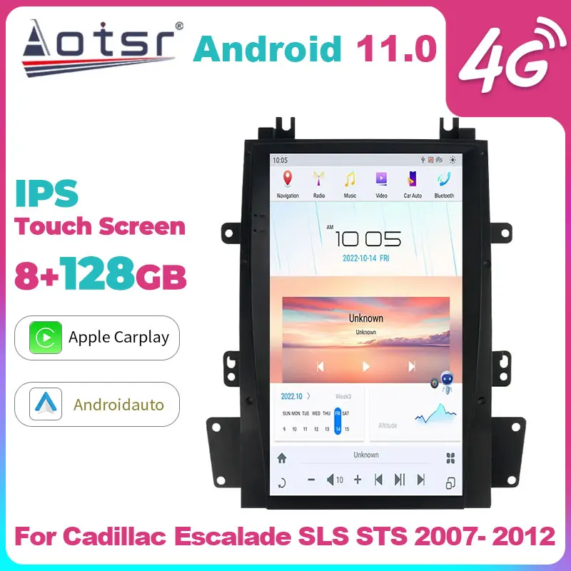 

12.3inch Android Car Radio 2Din Stereo Multimedia Video Player GPS Navigation Unit For Cadillac Escalade SLS STS 2007- 2012