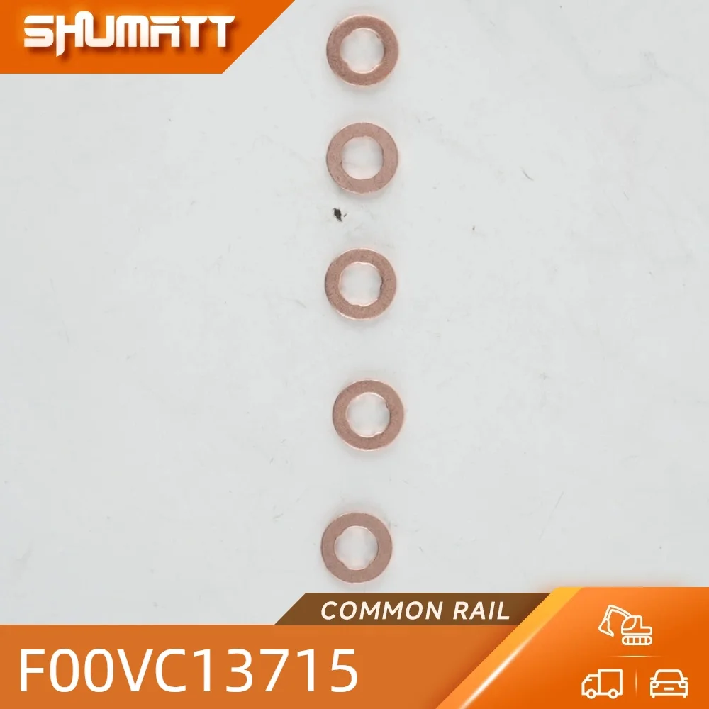 100PCS F00VC13715 Dimensions 13x7x1.5mm Fuel injector Copper Washer With Gears China Made New High Quality
