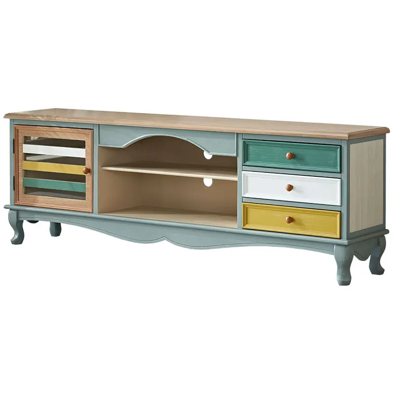 خزانة تلفزيون البحر الأبيض المتوسط، مجموعة طاولة القهوة، خزانة تلفزيون أمريكية، خزانة أرضية، شقة صغيرة، خزانة غرفة المعيشة #5